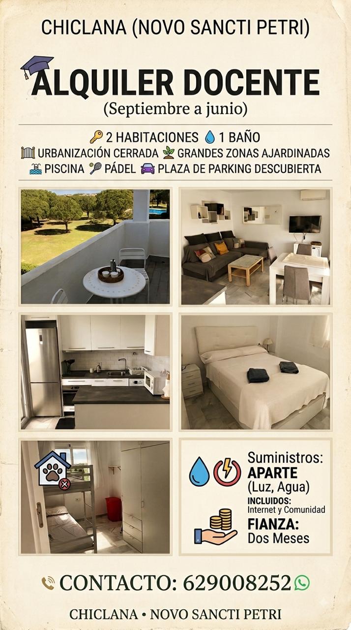 Apartamento temporada en el Novo Sancti Petri — imagen 1 de 9