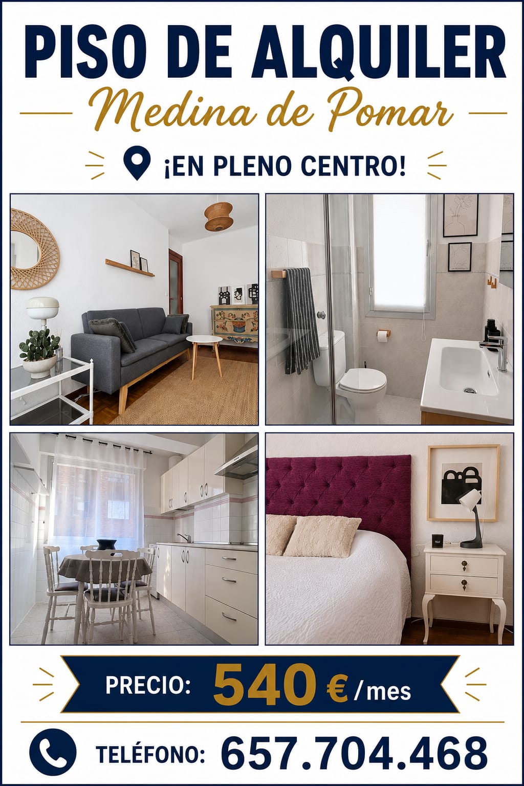 Apartamento reformado centro Medina Pomar ( Burgos) — imagen 1 de 1