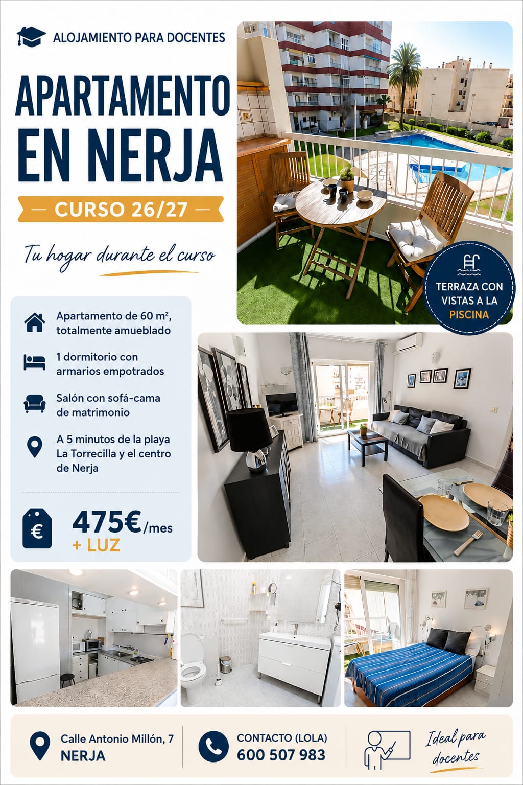Apartamento en Nerja curso 26/27 — imagen 1 de 1